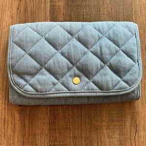 SOLD Stoney clover lane SCL blue Jean denim jewelry roll